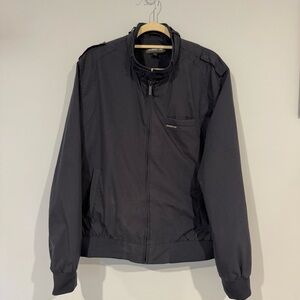 Members Only Men's Black Windbreaker Jacket